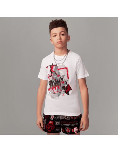 Jordan Sleeve Tee Boys T-Shirt - White
