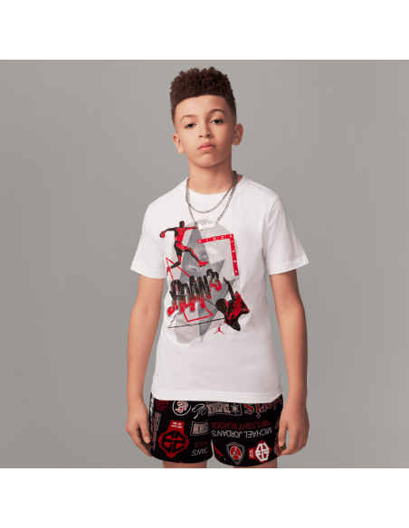 Jordan Sleeve Tee Jungen T-Shirt - Weiß