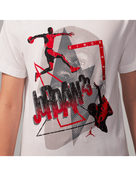 T-shirt à manches courtes Jordan pour garçon - Blanc