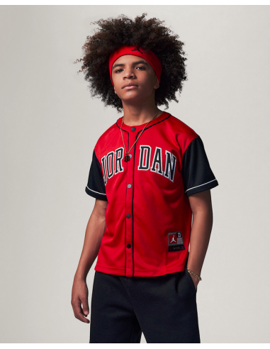 Boys Jordan Baseball Jersey- Red/Black
