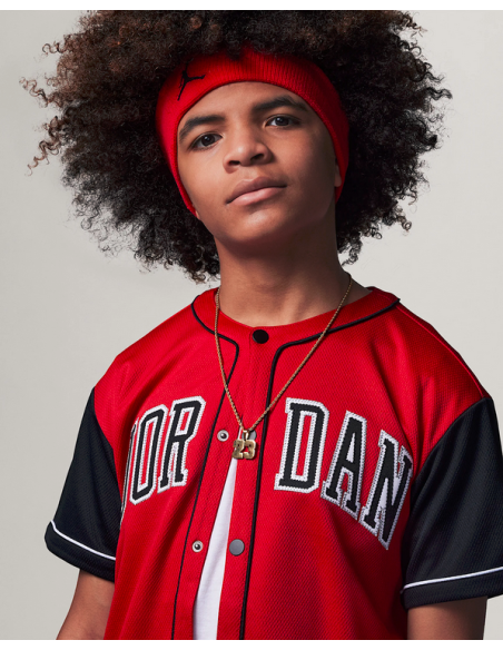 Maillot de baseball Jersey Jordan - Rouge/Noir