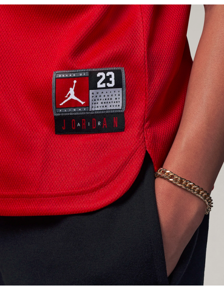 T-shirt Ragazzo Jordan Baseball Jersey - Rosso/Nero