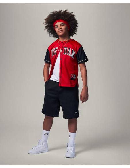 T-shirt Ragazzo Jordan Baseball Jersey - Rosso/Nero
