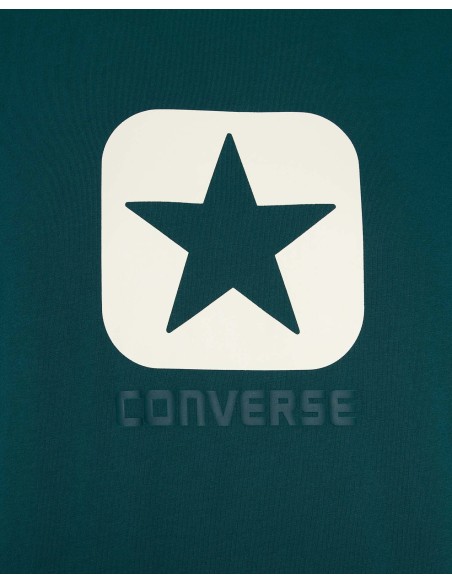 T-shirt Uomo Converse Square Logo - Verde