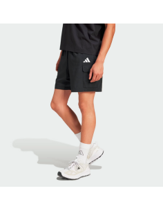Short cargo Adidas Essentials à petit logo pour homme - Noir