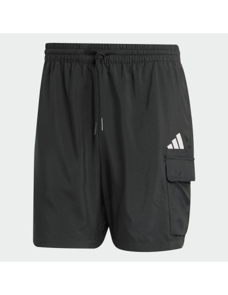 Pantaloncino Uomo Adidas Essentials Small Logo Cargo - Nero