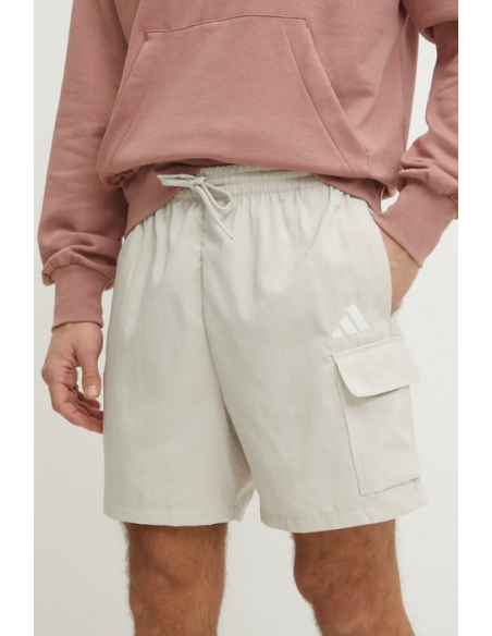 Adidas Essentials Small Logo Cargo Shorts Herren - Beige