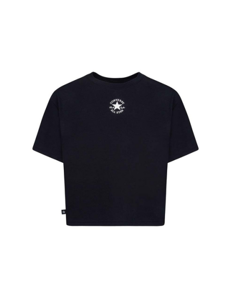 T-shirt ragazza Converse CNVG Chuck Patch Boxy - Nero