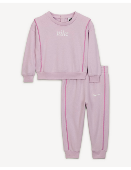 Tuta bambina Nike doll French Terry - Rosa