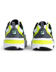 Scarpe Bambino Fila Ray Tracer - Bianco/Nero/Giallo Fluo 2