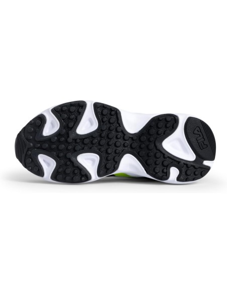 Scarpe Bambino Fila Ray Tracer - Bianco/Nero/Giallo Fluo