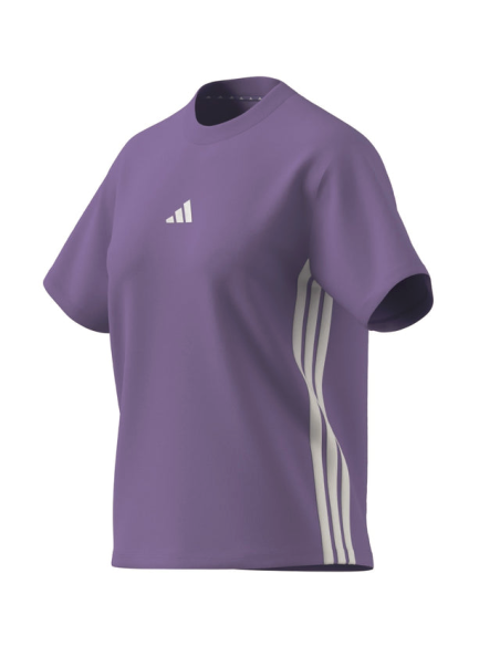 Camiseta Adidas Future Icons 3-Stripes Tee para mujer - Morado