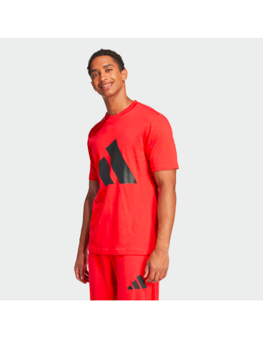 Adidas Essentials Big Logo Men's T-Shirt - Red