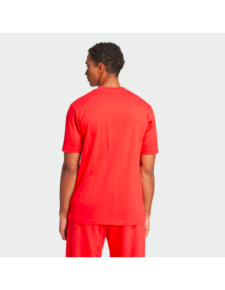 T-shirt Uomo Adidas Essentials Big Logo - Rosso