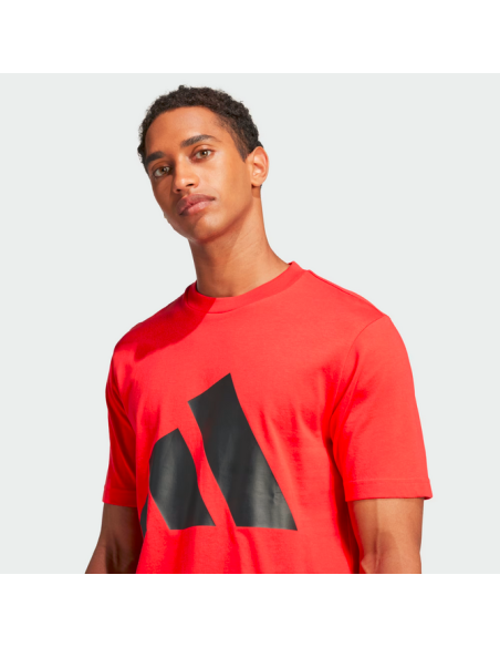 Adidas Essentials Big Logo Men's T-Shirt - Red