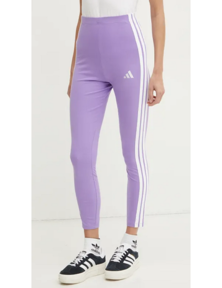 Mallas Adidas Essentials de 3 rayas para mujer - Moradas