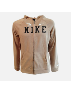 Felpa Ragazzo Nike Full Zip Collegiate - Marrone