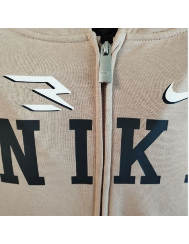 Felpa Ragazzo Nike Full Zip Collegiate - Marrone