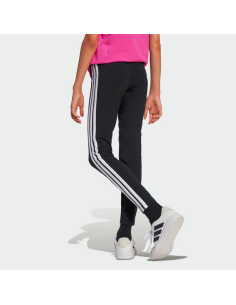 Leggings Ragazza Adidas Essentials 3-Stripes - Nero/Bianco 2