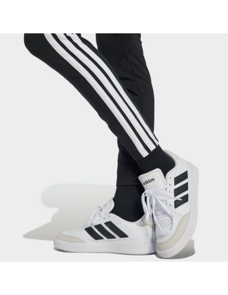 Mallas Adidas Essentials 3 Rayas Niña - Negro/Blanco