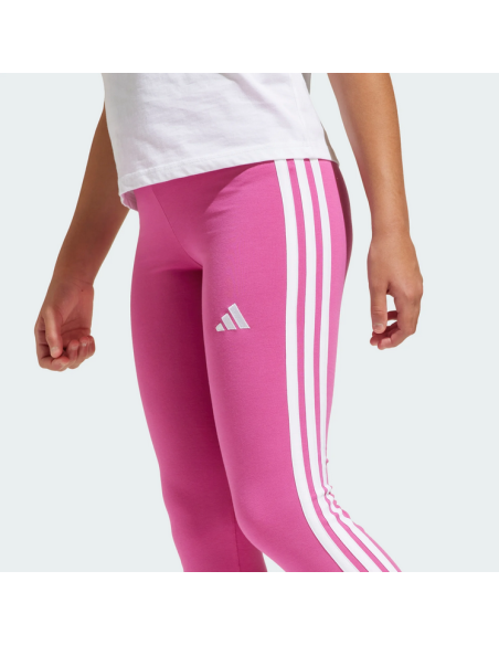 Leggings Fille Adidas Essentials 3-Stripes - Fuchsia/Blanc