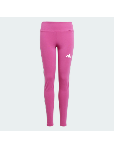 Adidas Essentials 3-Stripes Girl Leggings - Fuchsia/White