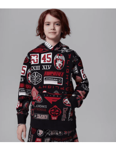 Jordan Printed Boys Sweatshirt - Black