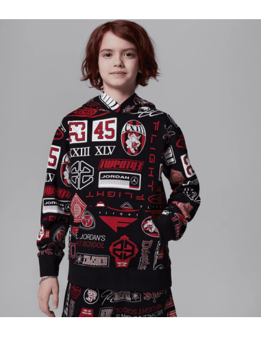 Felpa Ragazzo Jordan Printed - Nero