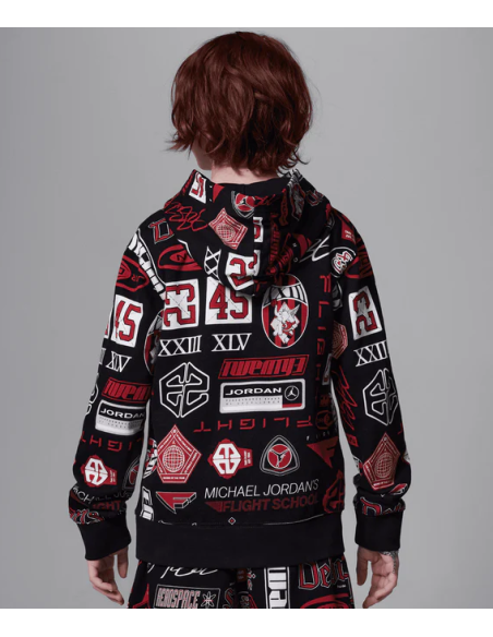 Felpa Ragazzo Jordan Printed - Nero