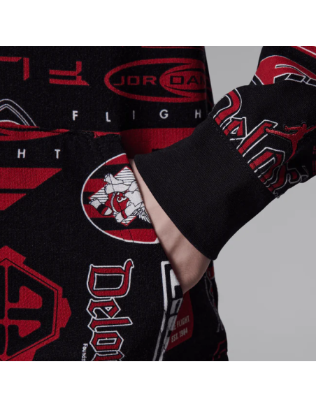 Felpa Ragazzo Jordan Printed - Nero