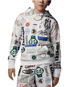 Jordan Printed Boys Sweatshirt - White