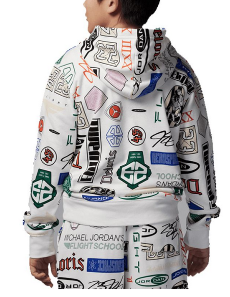 Felpa Ragazzo Jordan Printed - Bianco