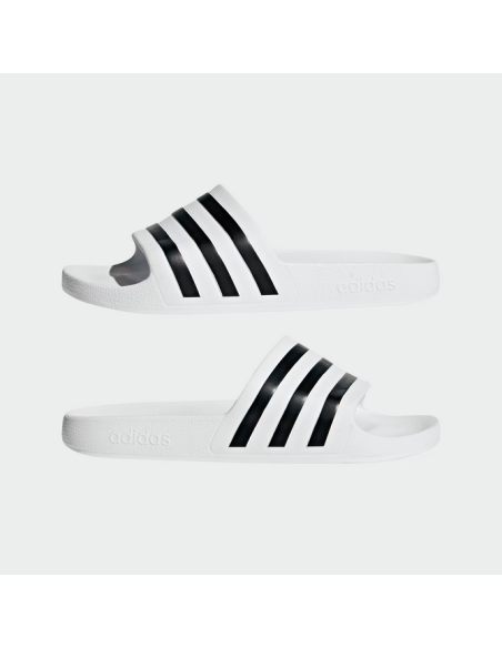 Adidas Chausson Adilette Aqua - Blanc/Noir
