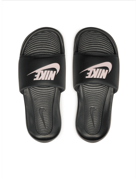 Ciabatta donna Nike Victori One Slide - Nero/Rosa