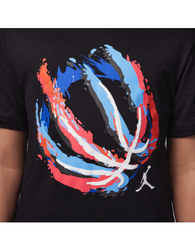Jordan Ball Fire Jungen T-Shirt - Schwarz