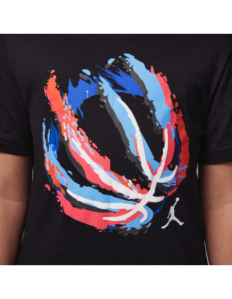 Jordan Ball Fire Boys T-Shirt - Black