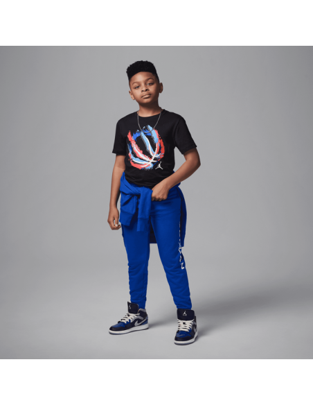 T-shirt Jordan Ball Fire pour garçon - Noir