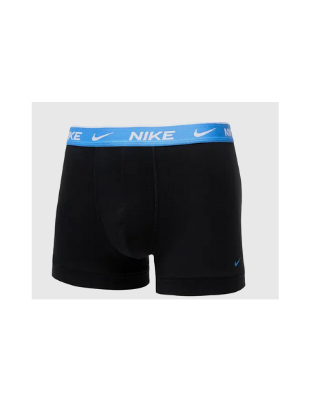 Tres bóxers elásticos de algodón Nike Everyday - Negro