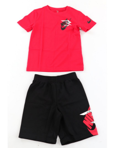 Nike Icon Duo Set Kinder - Rot/Schwarz