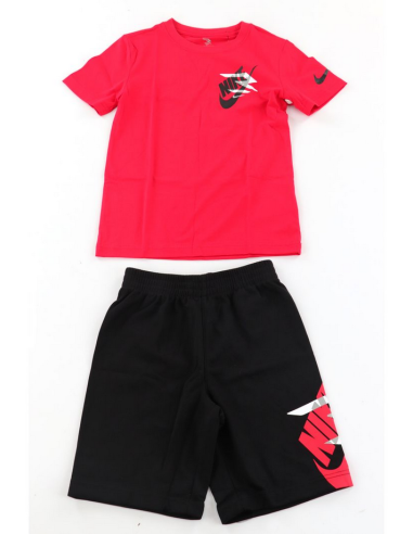 Nike Icon Duo Set Kinder - Rot/Schwarz
