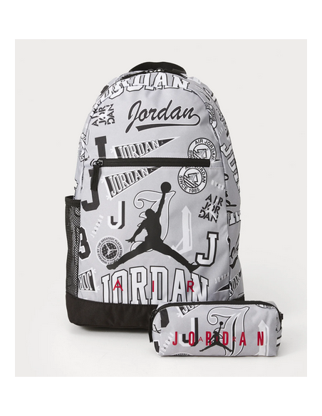 Jordan Air School Pencil Case Backpack - Grey