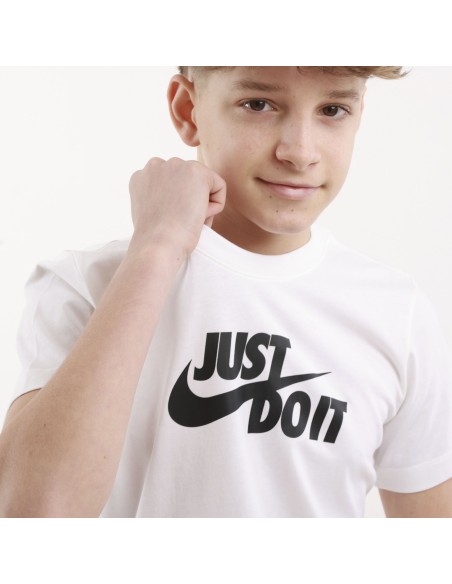 T-shirt Ragazzo Nike Just Do It - Bianco