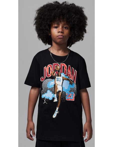 T-shirt Ragazzo Jordan Customized Air - Nero