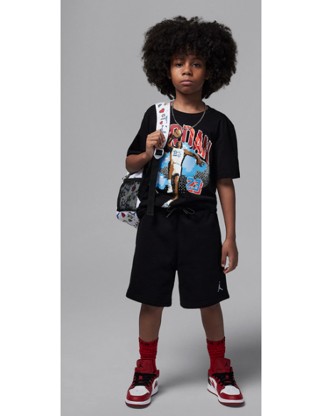 Camiseta Jordan Air personalizada para niño - Negra