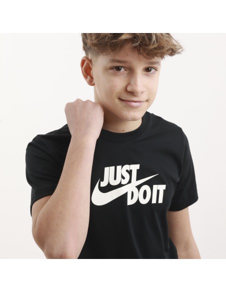 T-shirt Ragazzo Nike Just Do It - Nero