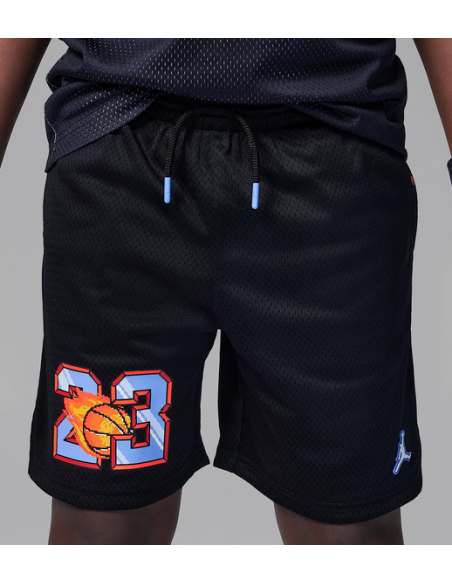 Pantaloncino Ragazzo Jordan Customized Air - Nero