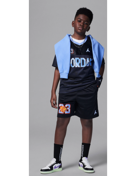 Pantaloncino Ragazzo Jordan Customized Air - Nero