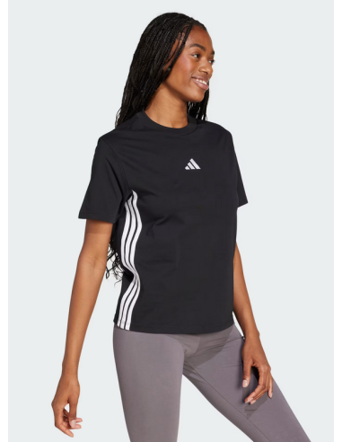 T-shirt Adidas Essentials 3 Stripes pour femme...