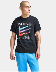 Nike Sportswear Graphic Swoosh Men's T-shirt - Black