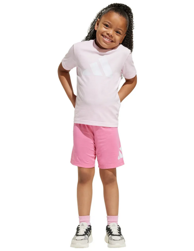 Adidas Essentials Tee Mädchen Set - Rosa/Fuchsia